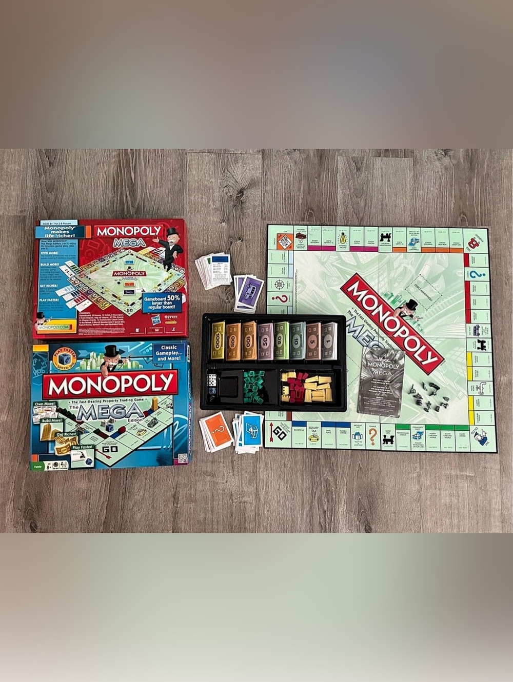 Monopoly Mega Edition Board Game Complete Set